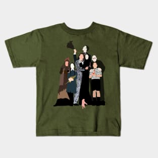 Minimalist Addams Family Kids T-Shirt